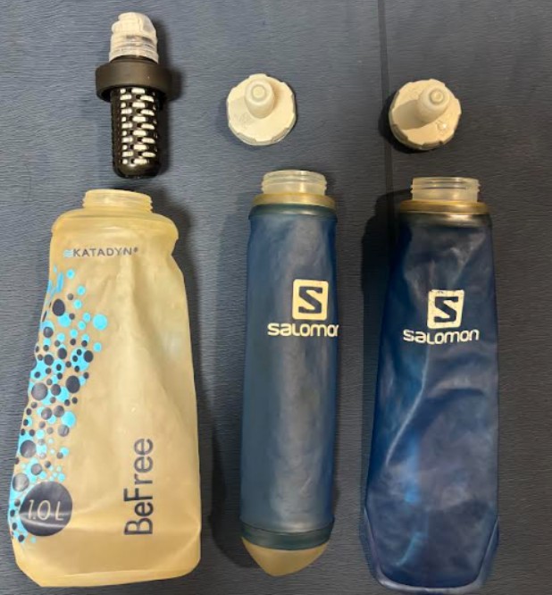 Befree 濾水套裝 + 軟水壺 x 2 管，最大攜帶水量： 2000 ml